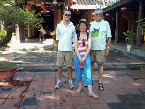 Mom, Dad and I in Hoi An