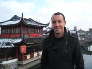 Me in the snow at Qibao old street